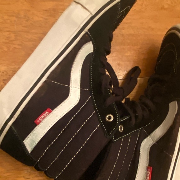 Vans Pro high top suede & canvas sneakers sz 10.5 - Picture 5 of 16